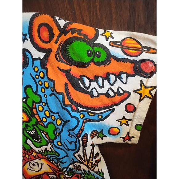 Liquid Blue Light Fantasy Mars AOP Joey Mars Graphic T Shirt Mens Small Cotton - Picture 9 of 13